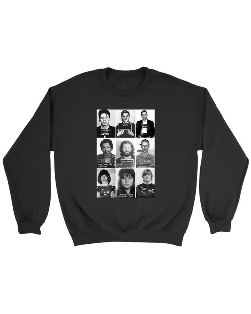 Rock Star Celebrities Mugshot Elvis Sweatshirt