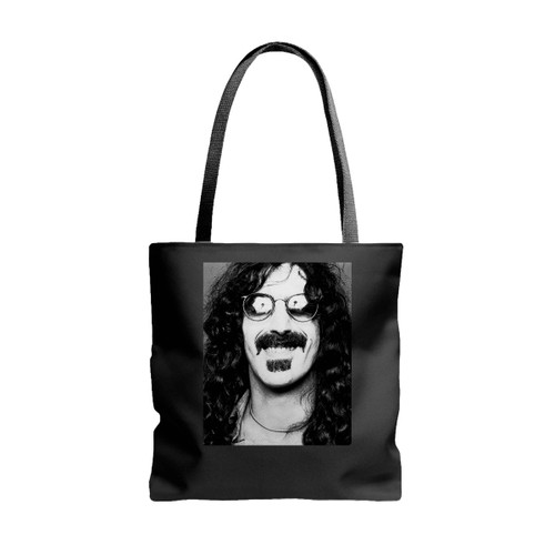 Frank Zappa Frank Zappa Grayscale With Eyes Glasses Tote Bags