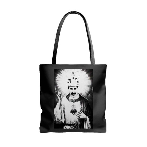 Freddie Mercury Rock God Tote Bags