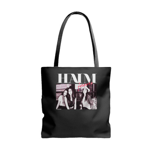 Haim Music Band Sisters Alana Danielle Este Dash Pop Tote Bags