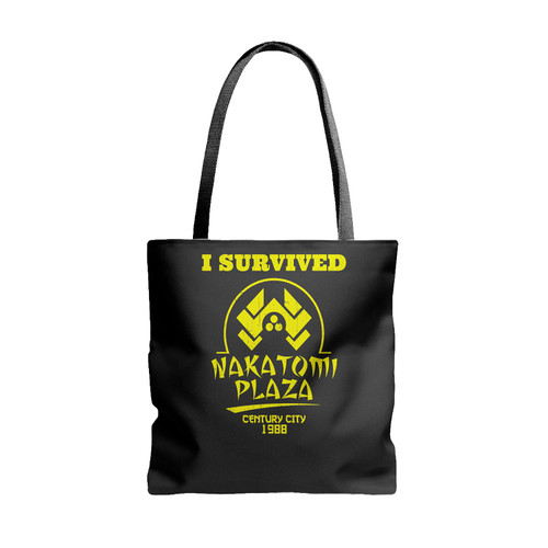 I Survived Nakatomi Plaza Tote Bags