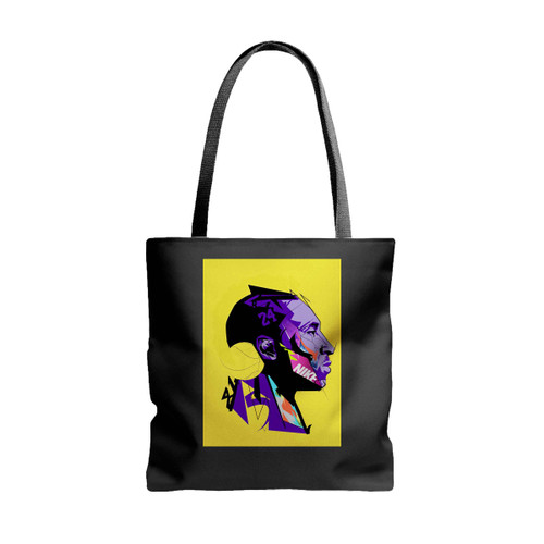 Illustration Kobe Bryant Tote Bags