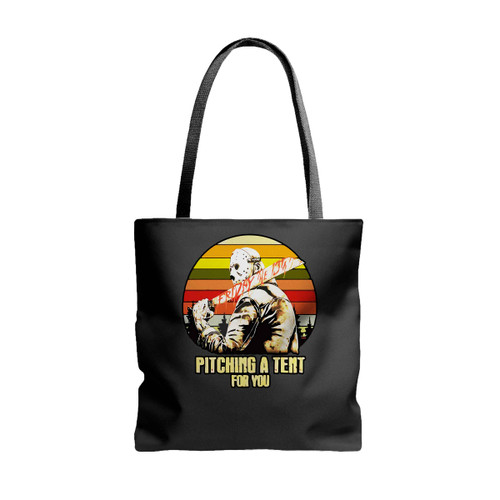 Jason Voorhees Friday The 13Th Pitching A Tent For You Vintage Tote Bags
