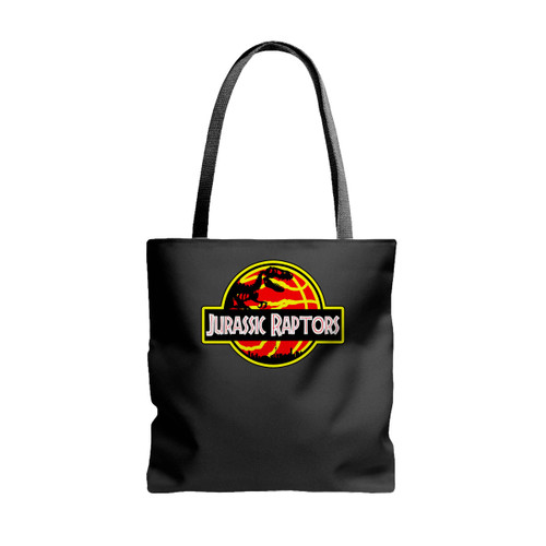 Jurassic Raptors Tote Bags