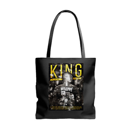 King Kylian Mbappe Tote Bags