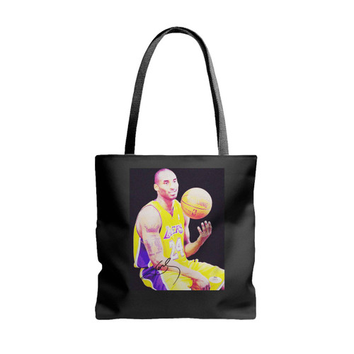 Kobe Bryant Autograph Tote Bags