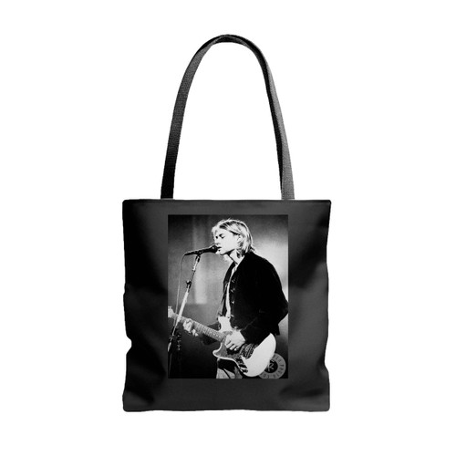 Kurt Cobain Seattle 1993 Singer Tote Bags