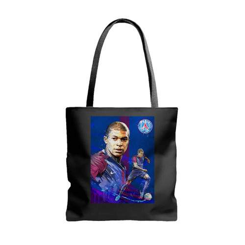 Kylian Mbappe Psg Tote Bags