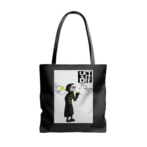 Let It Die Uncle Death In Skylertoons Tote Bags Let It Die Uncle Death In Skylertoons Tote Bags
