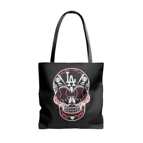 Los Angeles Dodgers Dia De Los Muertos Skull Tote Bags