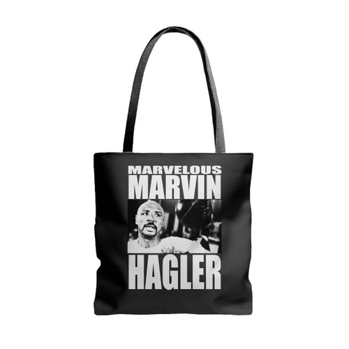 Marvelous Marvin Hagler Boxing Legend Tote Bags