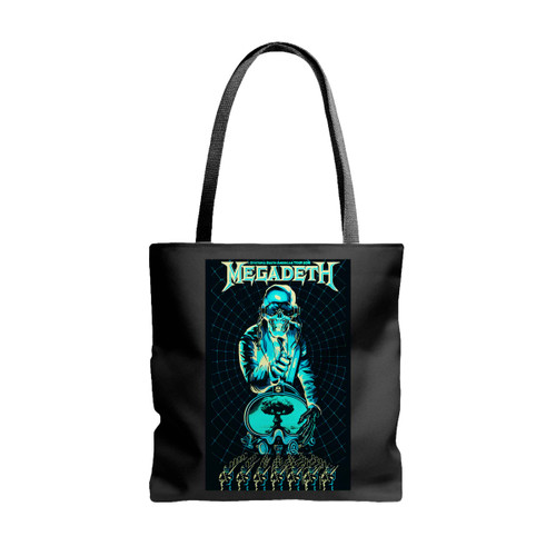 Megadeath Dystopia World Tour Tote Bags
