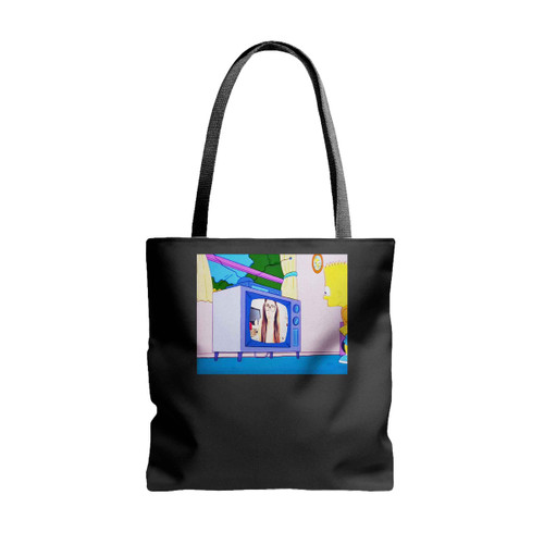 Mia Khalifa On Tv Tote Bags