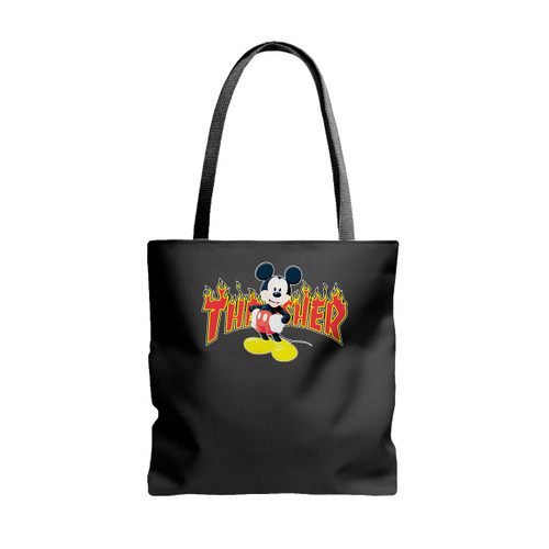 Mickey Mouse X Thrasher Parody Tote Bags