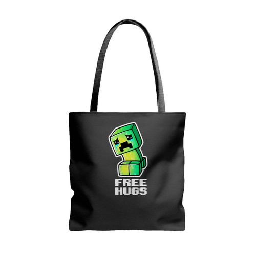 Minecraft Sad Creeper Tote Bags