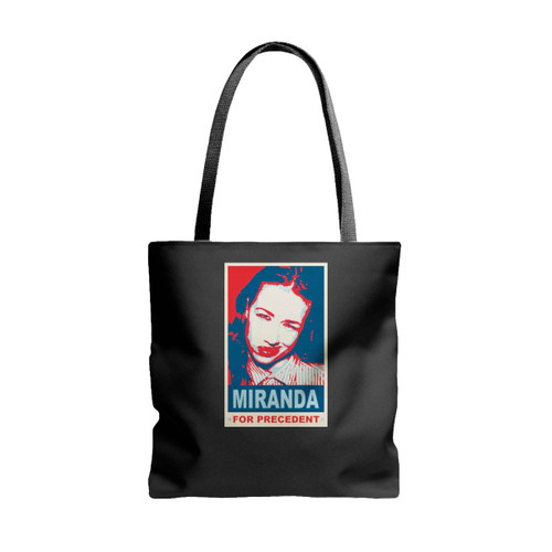 Miranda For Precedent Tote Bags