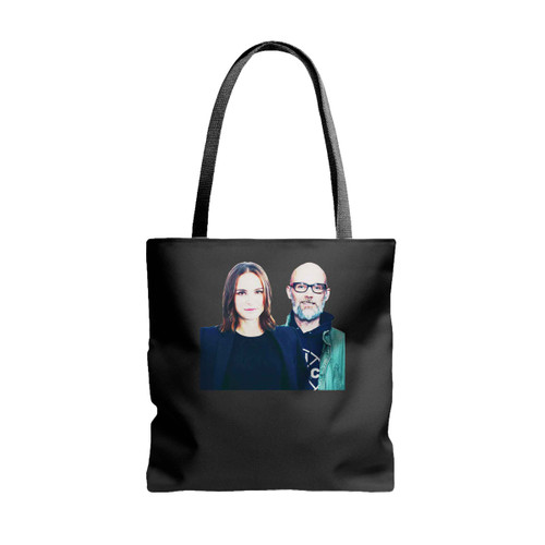 Moby And Natalie Portman Love Tote Bags