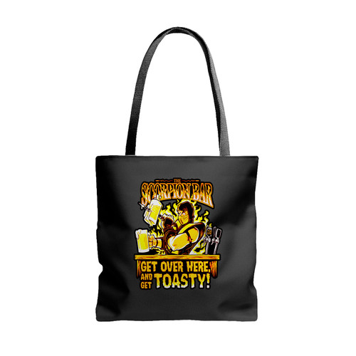 Mortal Kombat The Scorpion Bar Tote Bags