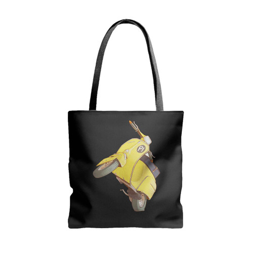 Motorcycle Car Vespa Tote Bags