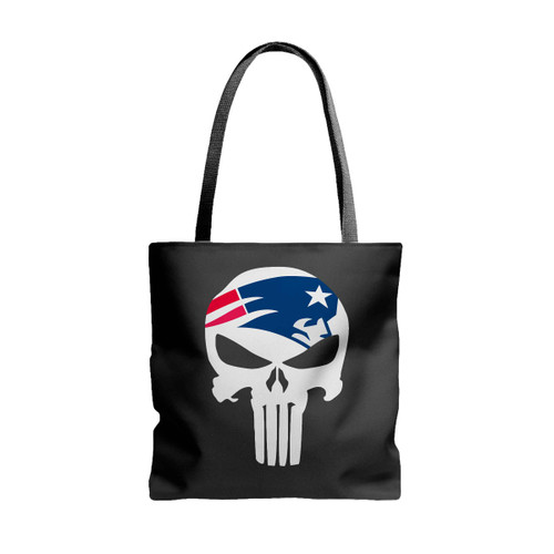 New England Patriots Punisher Logo Tote Bags