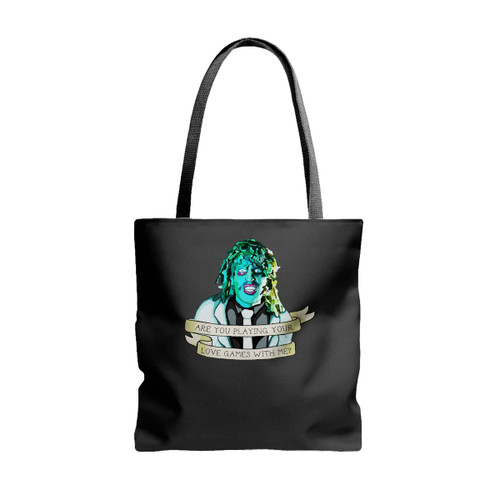 Old Gregg Love Games Tote Bags
