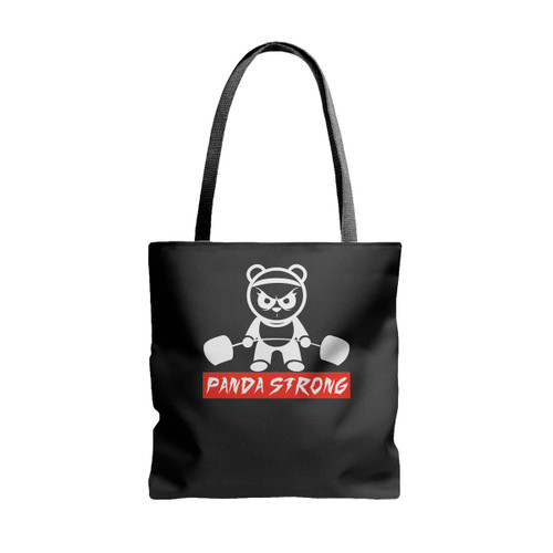 Panda Strong Funny Tote Bags