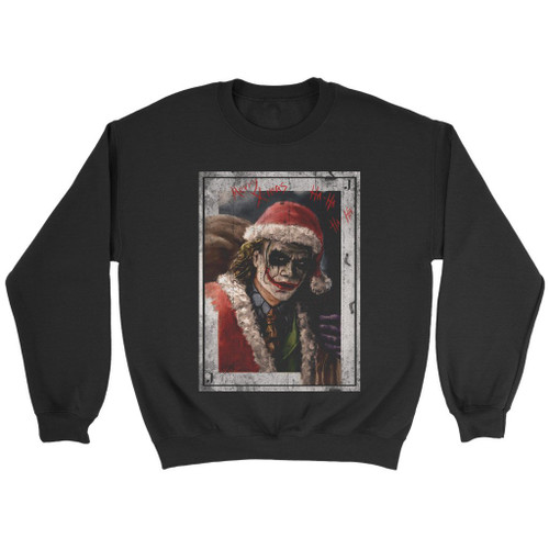 The Joker As Santa Sweatshirt