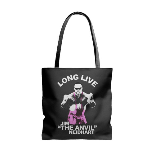Rip Long Live Jim The Anvil Neidhart Tote Bags