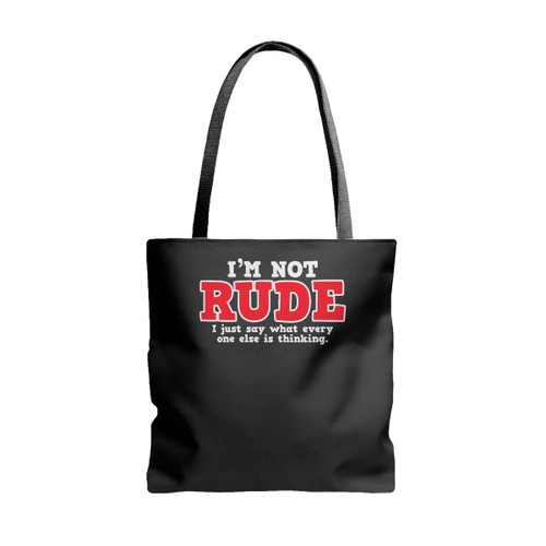 Rude Thinking Sarcastic Tote Bags