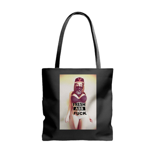 Sexy Bandana Gangster Girl Tattoo Funny Tote Bags