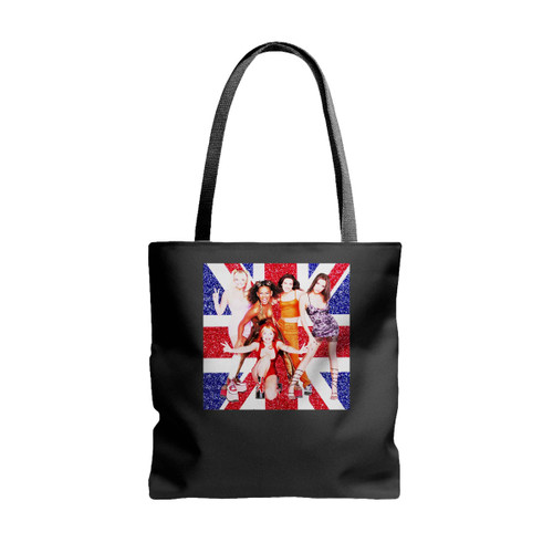 Space Girls British Flag Tote Bags