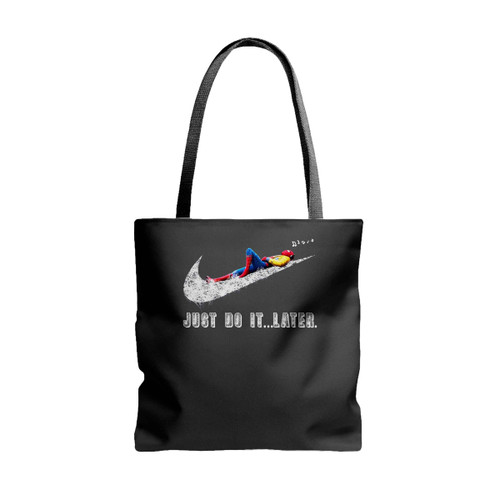 Spiderman Just Do It Later Tote Bags
