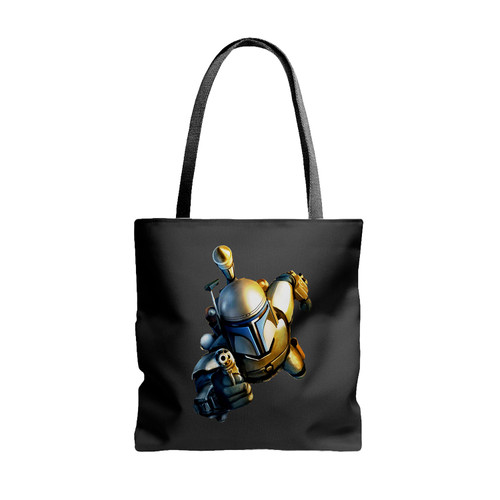 Star Wars Jango Fett Poster Tote Bags