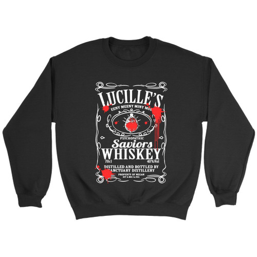 Lucille Whiskey Property Of Neganthe Walking Dead Sweatshirt