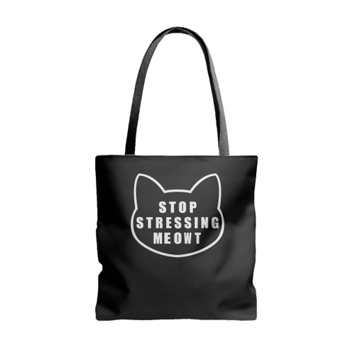 Stop Stressing Meowt Love Cats Tote Bags Stop Stressing Meowt Love Cats Tote Bags