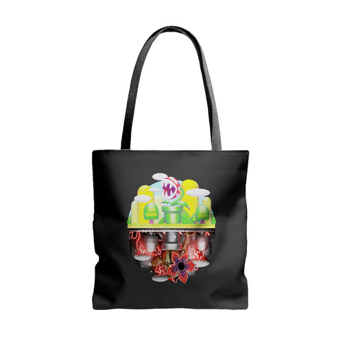 Super Plant Bros Upside Down Tote Bags