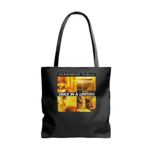 Talking Heads One In A Life Time Punk Rock Tote Bags