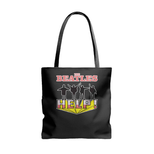 The Beatles Stop Worrying Help Band Tote Bags