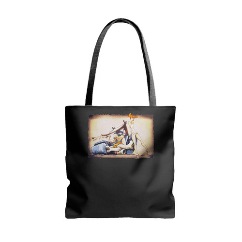 The Flintstones Go Lowbrow Tote Bags