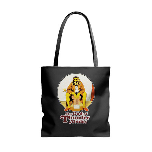 The God Of Thunder Abides Tote Bags