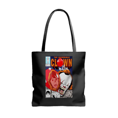 The Incredible Clown Tote Bags