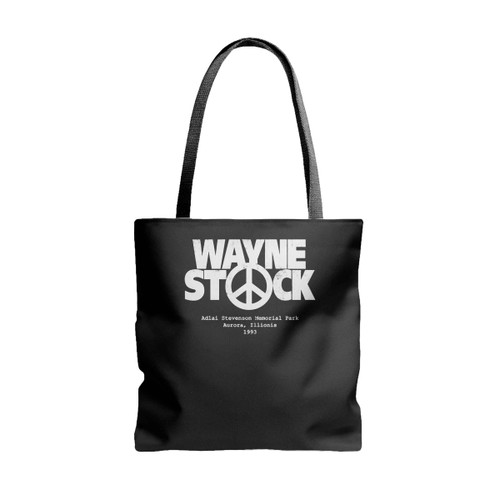 Wayne Is World Wayne Stock Grunge Tote Bags