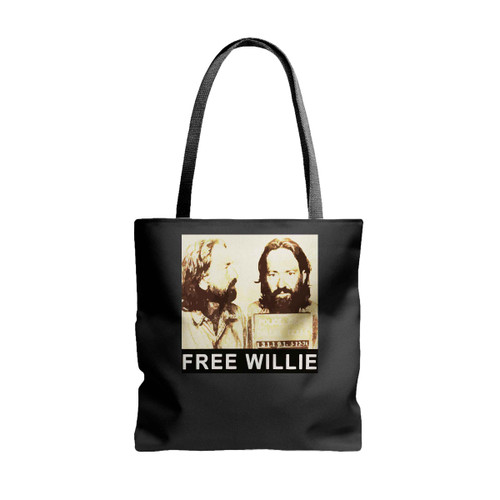 Willie Nelson Mugshot Free Willie Tote Bags