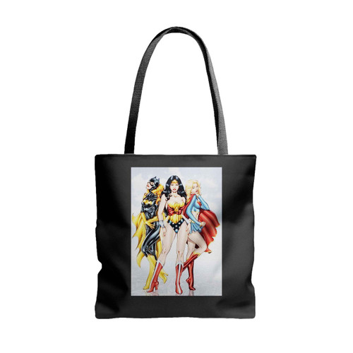 Wonder Woman Batwoman Superwoman Girl Lgbt Tote Bags