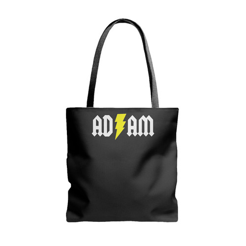 Acdc Mashup Shazam Logo Black Ad Tote Bags