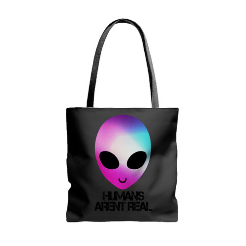 Alien Colour Humans Are Not Real Tote Bags