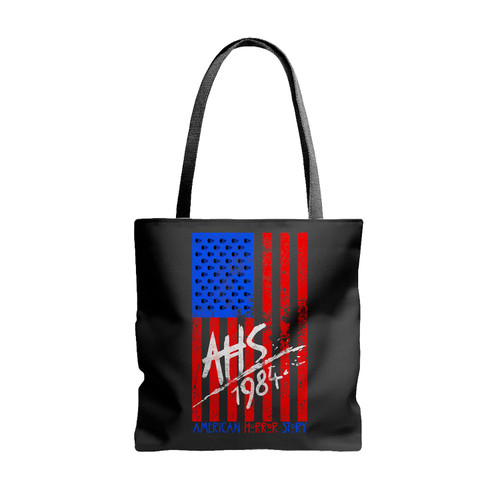 American Horror Story Usa Flag Art Ahs 1984 Tote Bags
