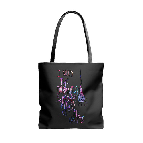 Arcada Fire Everything Now Lyric Galaxy Nebula Tote Bags