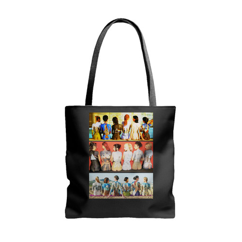 Art All Of Allbums In Back Tote Bags