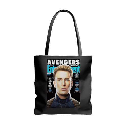 Avengers Endgame Magazine Chris Evans The Captain America Tote Bags